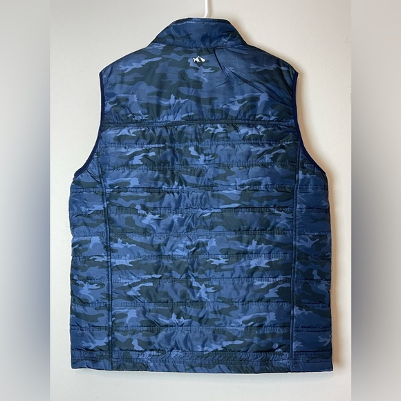 Fish Hippie Reversible Brooker Quilted‎ Vest - Navy MEDIUM - Picture 4 of 11